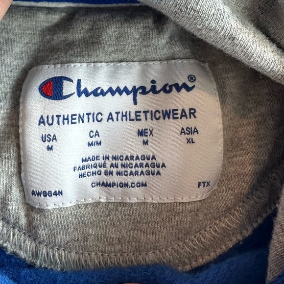 Champion Blue Sweatshirt with Classic Logo - Picture 3 of 4